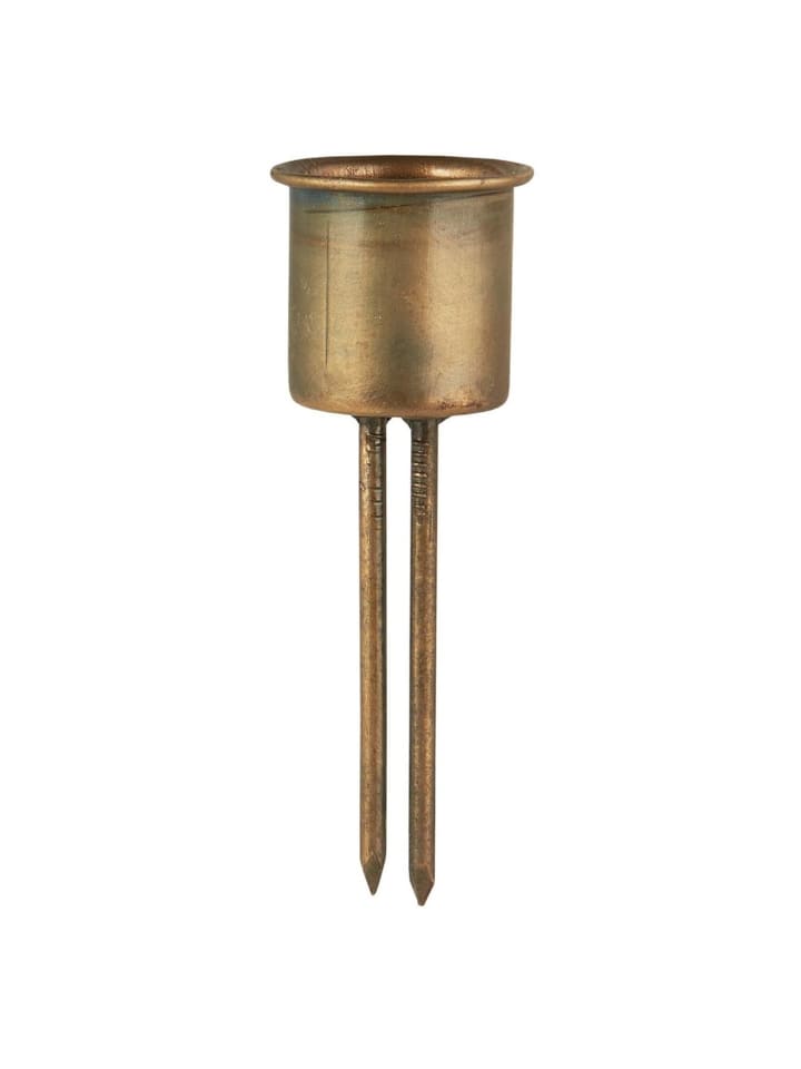 Kerzenhalter mit Spieß für Stabkerze Ø 2,2 cm in messing