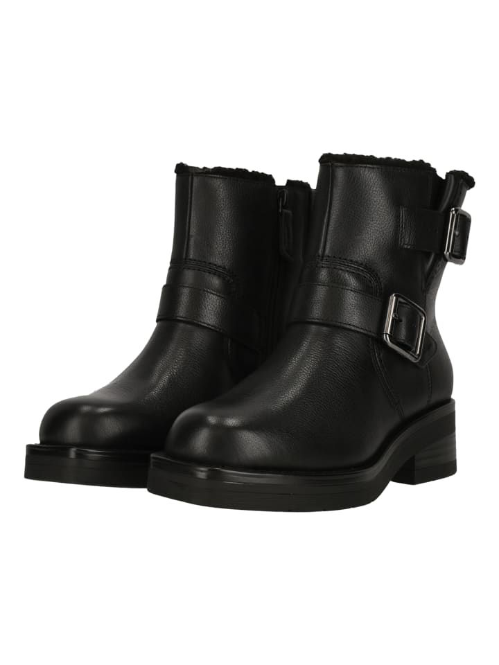 Stiefelette Rebelle Buckle Black WLined Lea in 1271 Black WLined Lea