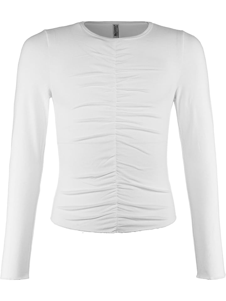 Langarmshirt festlich in weiß