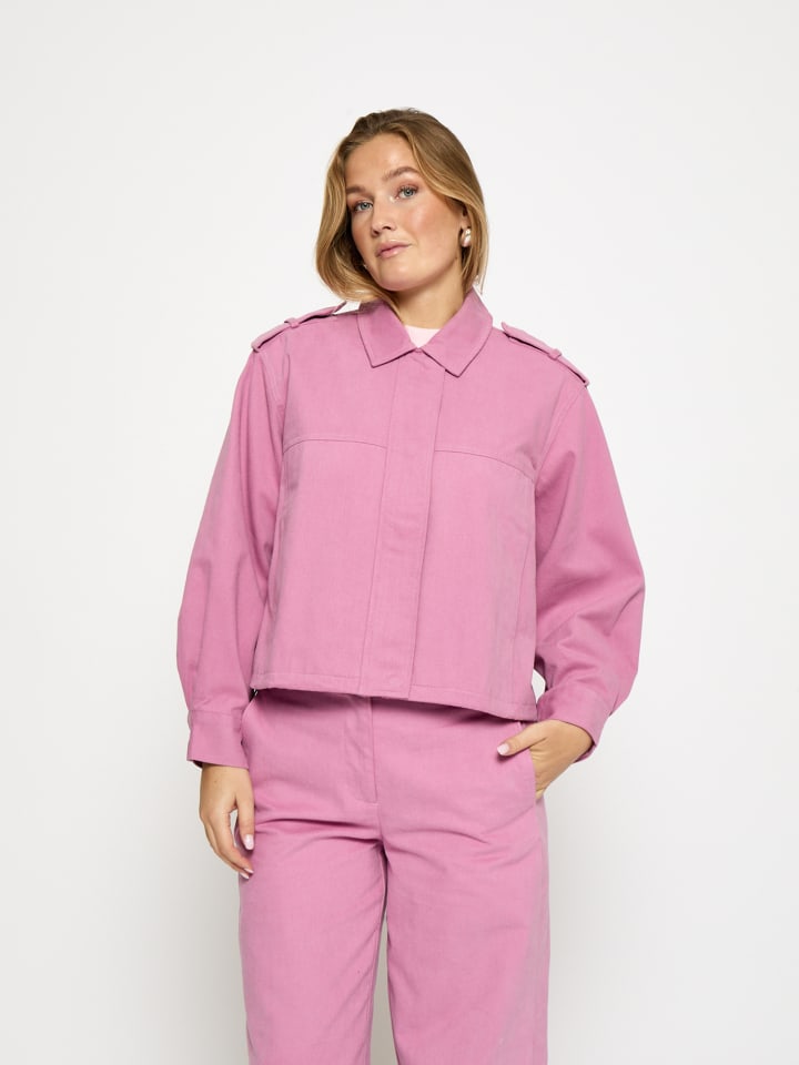 Peppercorn PCJenny Short Jacket in Moonlite Mauve Pink