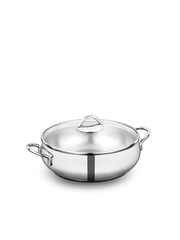 Tombik Kochtopf 24 cm | 3,6 Liter – Robust, effizient, stilvoll in Silber