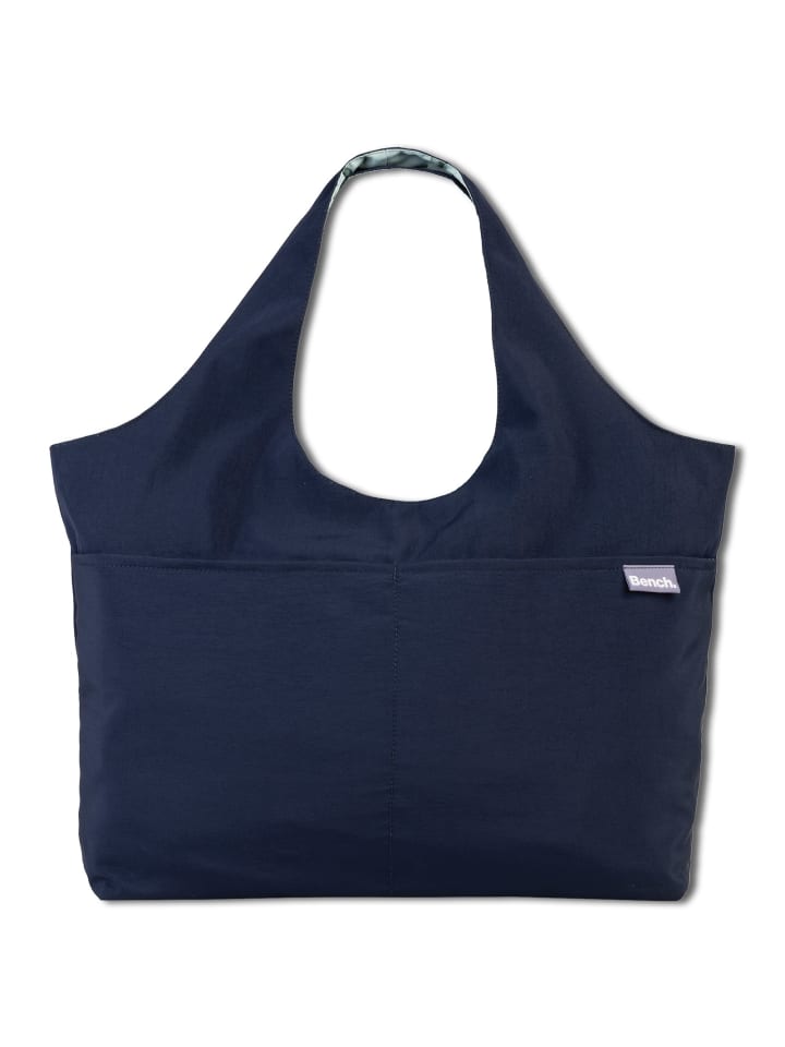 Shopper Nylon, washed blau ca. 60cm