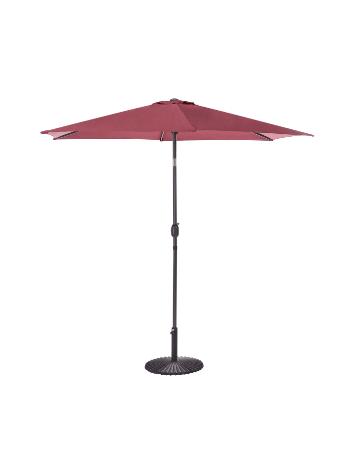 Marktschirm VARESE in Rot/Grau - (W) 266 x (H) 238 x (L) 266 cm