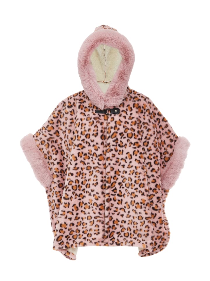 Women Poncho in Rosa