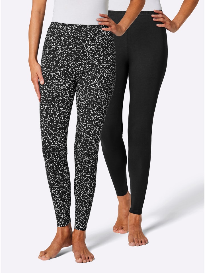 Leggings in schwarz