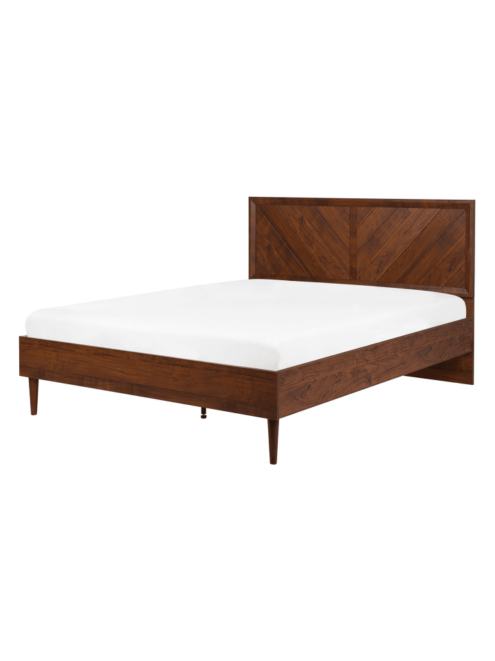 2-tlg Doppelbett MIALET in Braun