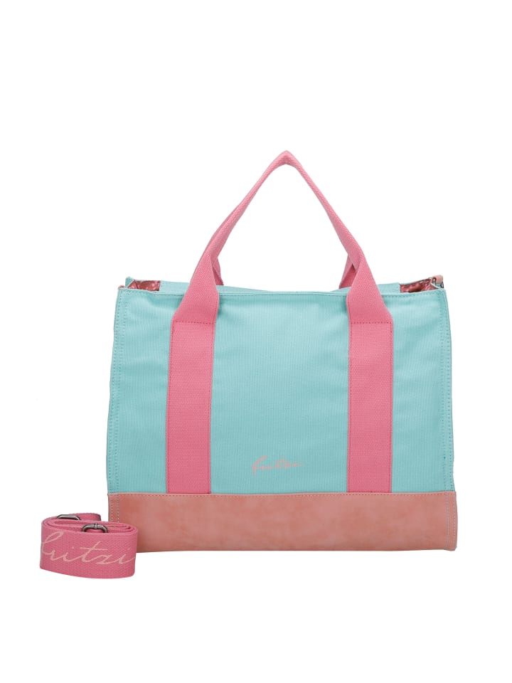 Shopper Canvas Tote Bag in Pooly