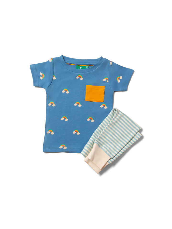 Organic T Shirt & Jogger Playset in Blue