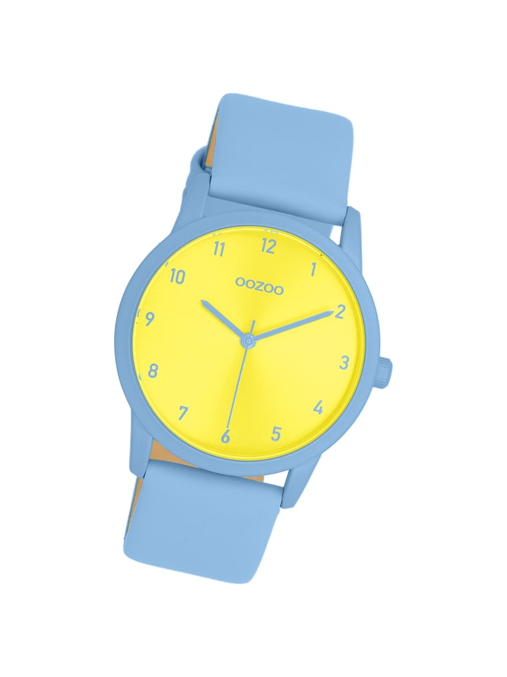 Analog-Armbanduhr Timepieces hellblau mittel (ca. 38mm)