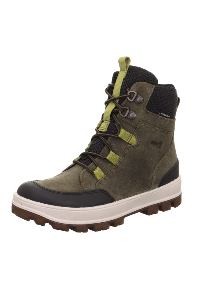 Winterstiefel TEDD in Grün/Schwarz