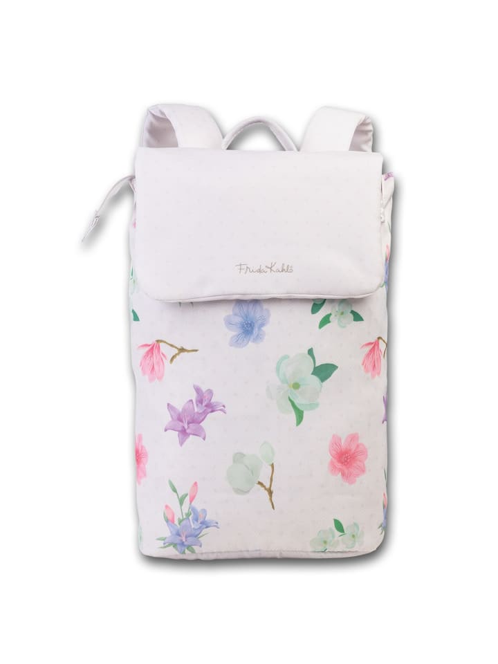 Nylon Cityrucksack Frida Kahlo Rucksack beige, natur ca. 27cm