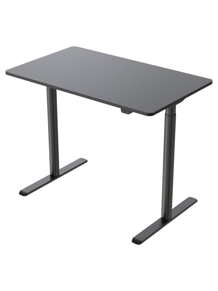 Elektrisch Höhenverstellbarer Schreibtisch Nordic in Schwarz 120x60cm