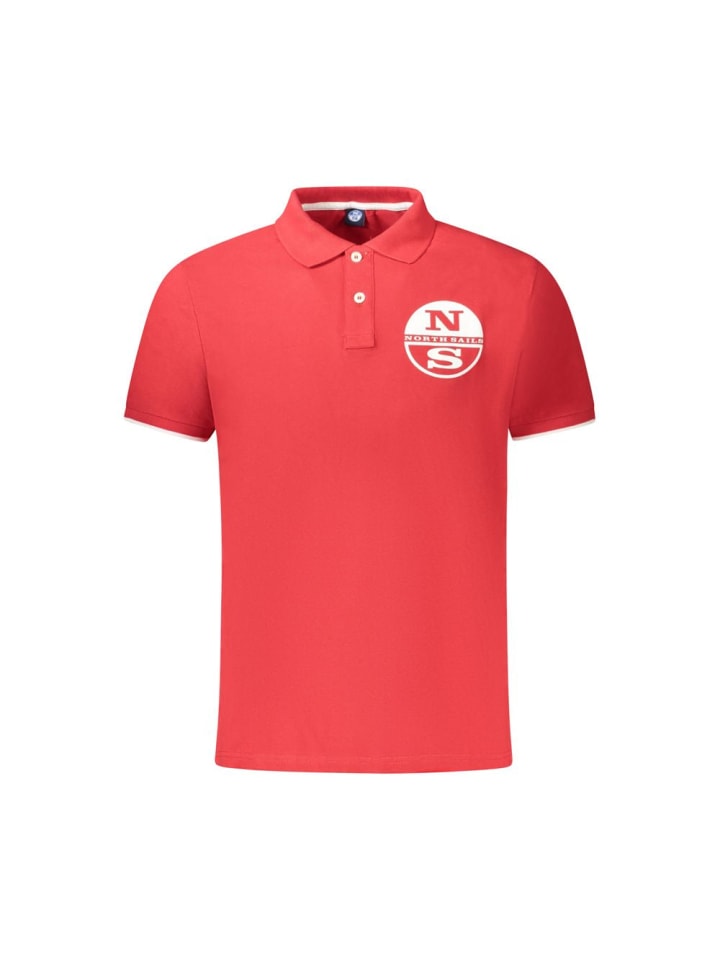 Rot Baumwolle Herren Polo