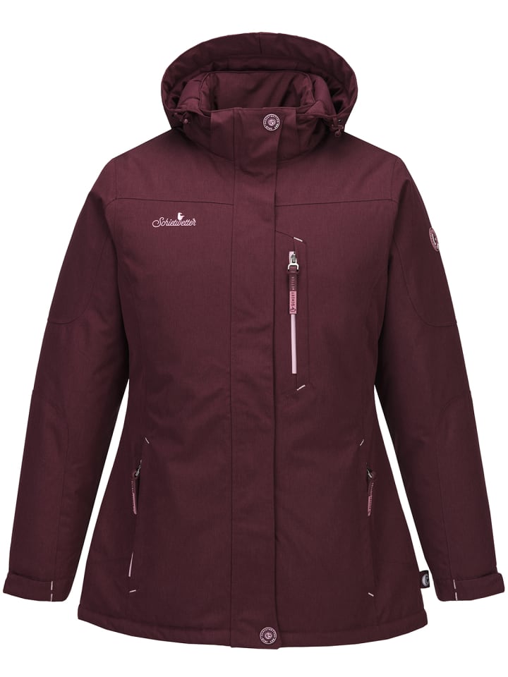 SCHIETWETTER Lebertran Luna Funktionsjacke in burgundy