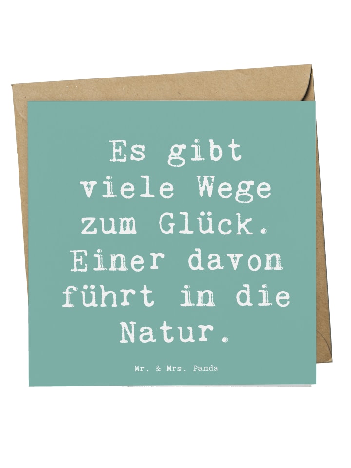 Grußkarte Spruch Geborgenheit Natur mit Spruch in Meeresbrise