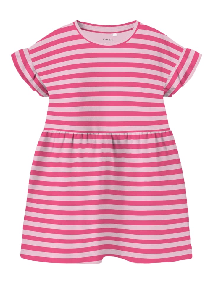 Sommerkleid Bio-Baumwolle Nmfjunni in fandango pink