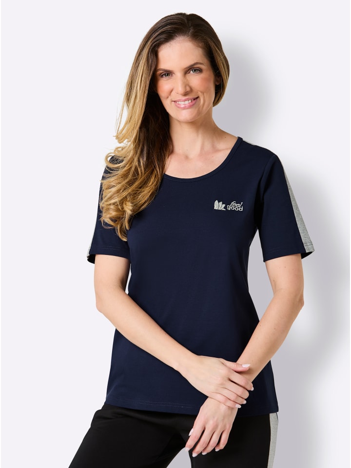 Shirt in marine-steingrau