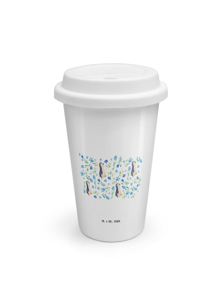 Tumbler Pinguinliebe Design ohne Spruch in Weiß