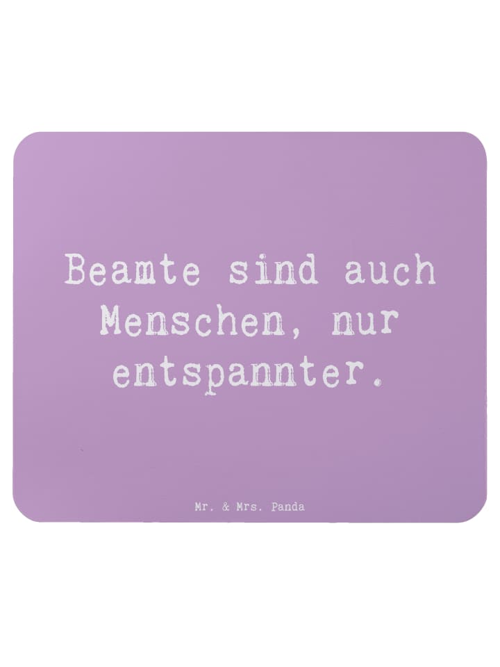 Maus Pad Spruch Beamtin Entspannt mit Spruch in Lavendeltraum