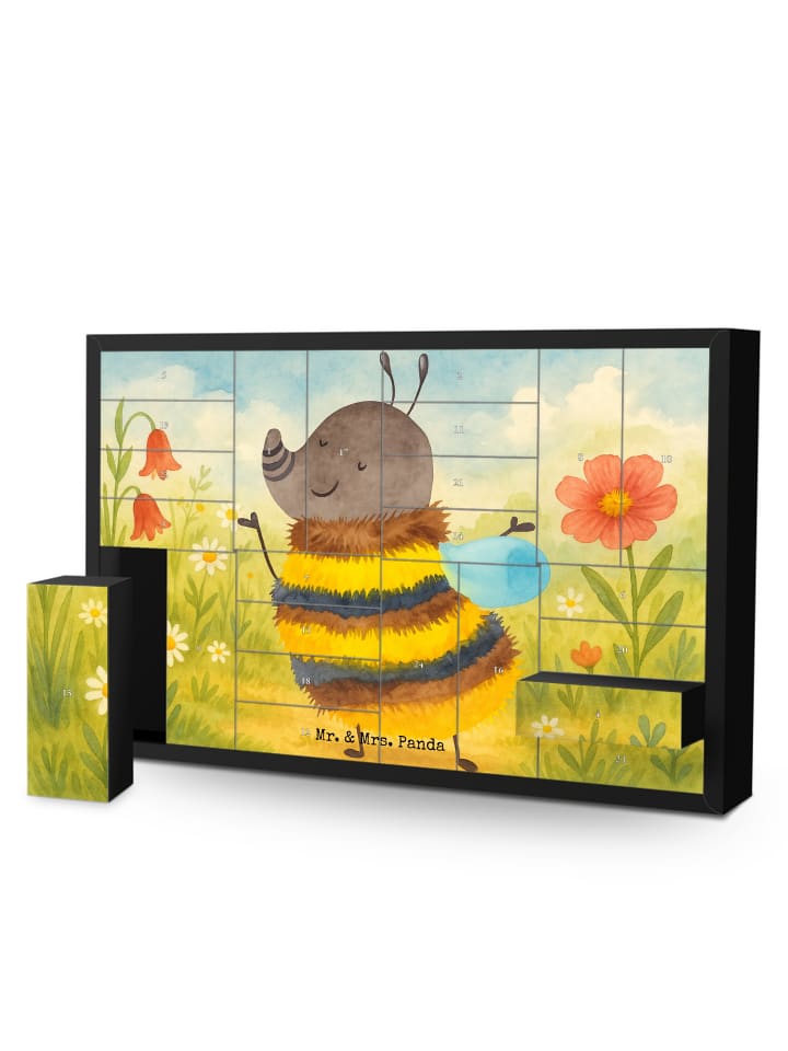 Adventskalender Hummel flauschig Design ohne Sp... in Weiß