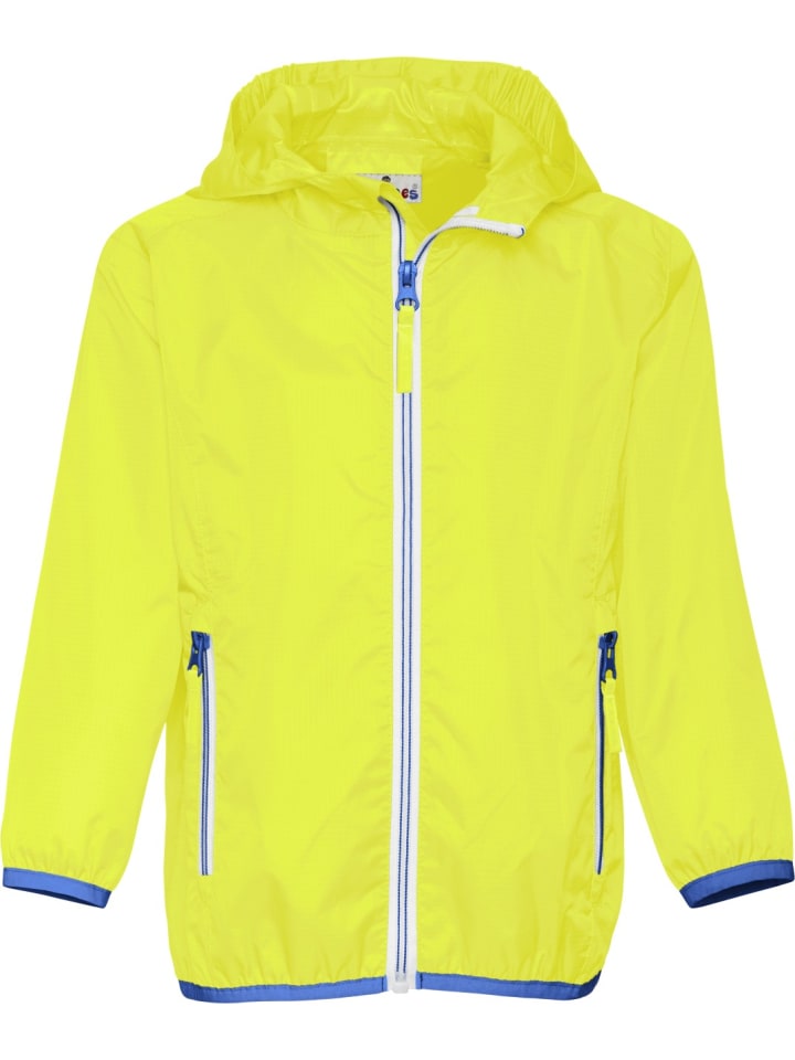 Regenjacke faltbar in neongelb