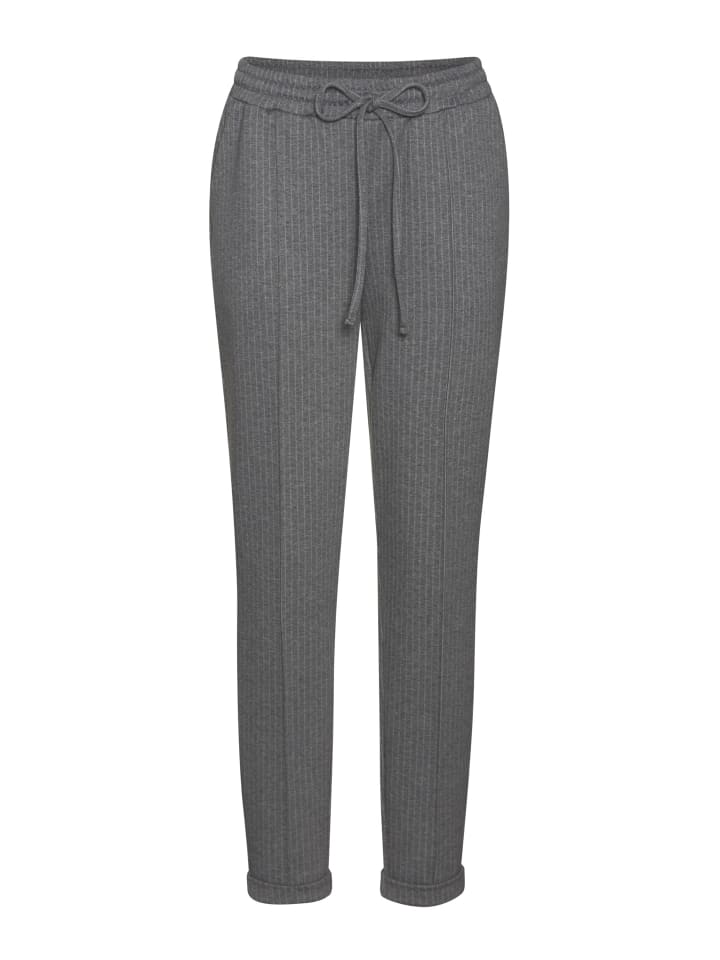 Jogger Pants in grau gestreift