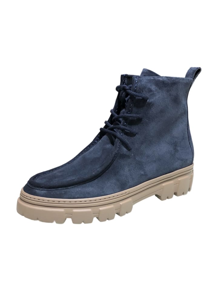 Schnürstiefeletten in Blau