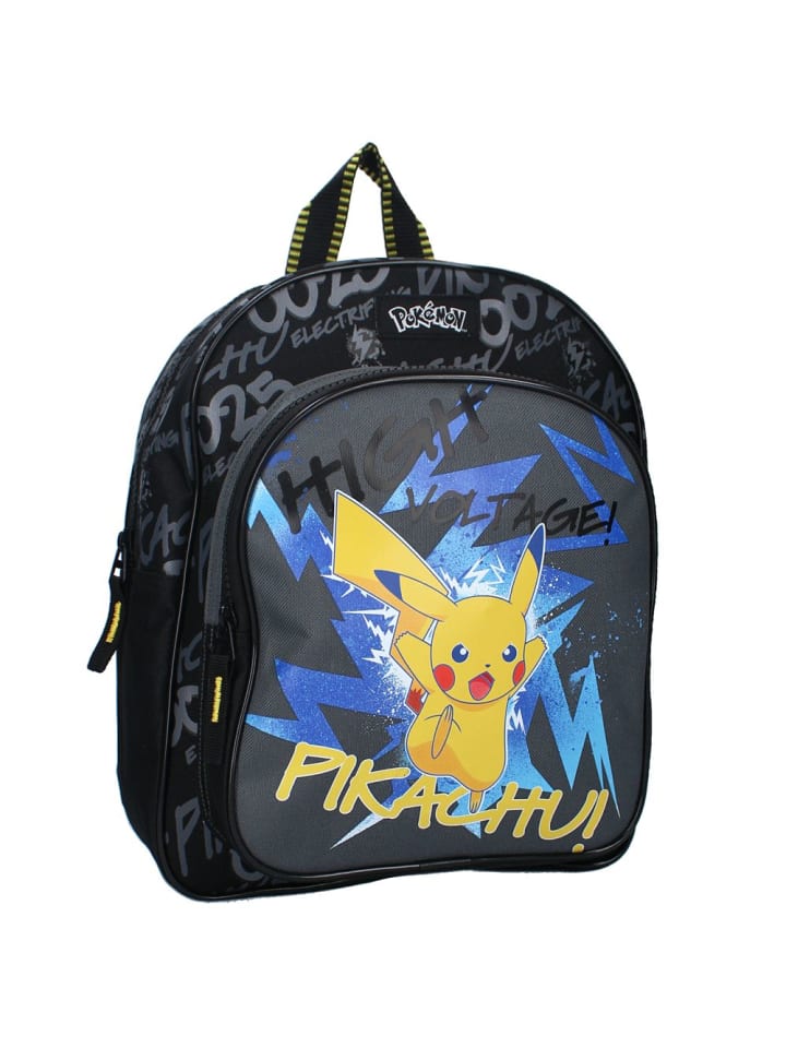 Kinder Rucksack mit Vortasche | Pokemon | 31 x 26 x 12 cm | Tasche
