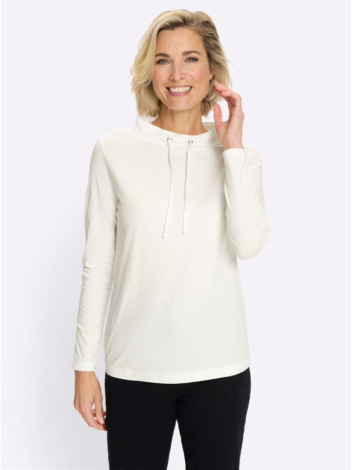 Langarm-Shirt in ecru