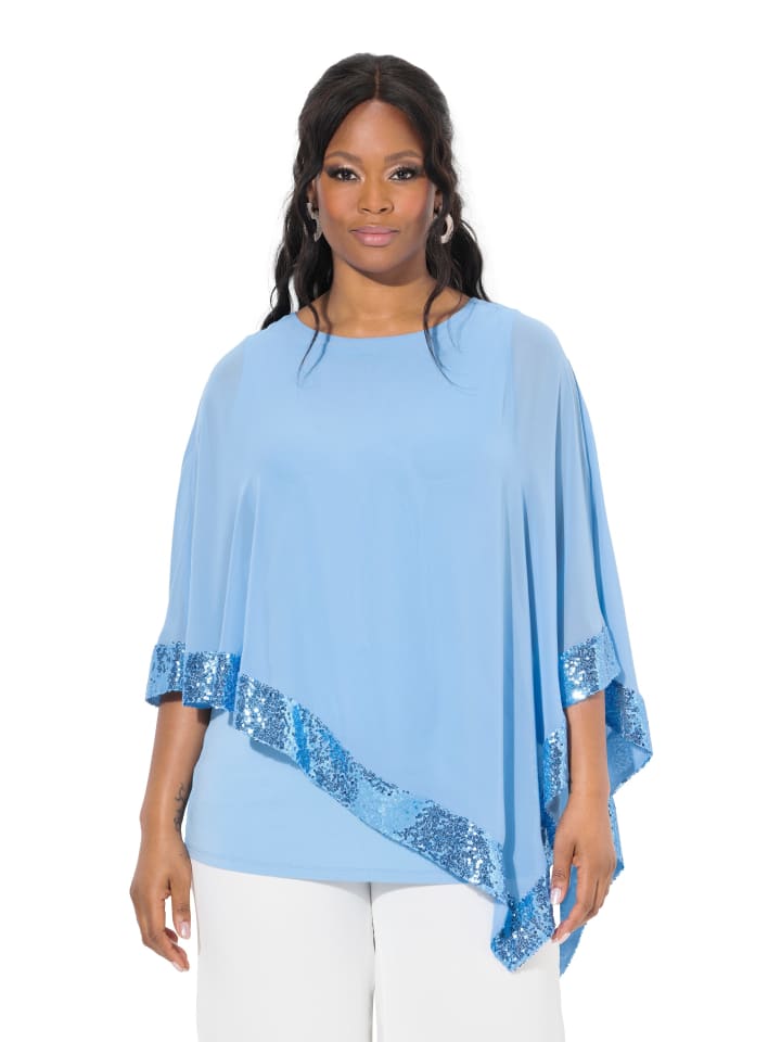 Bluse in lichtblau