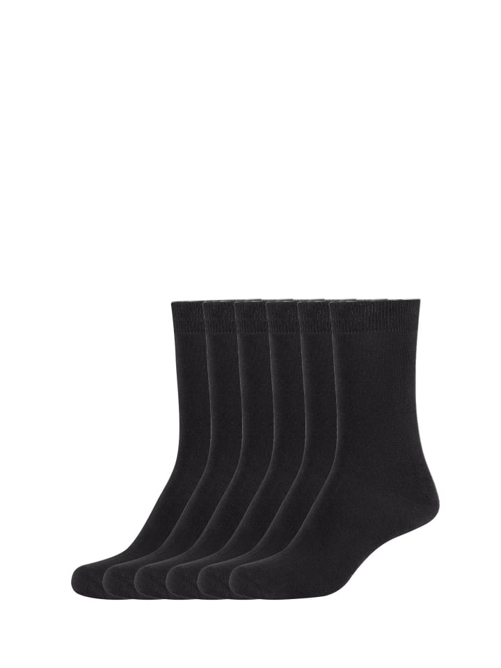 Socken 6er Pack black