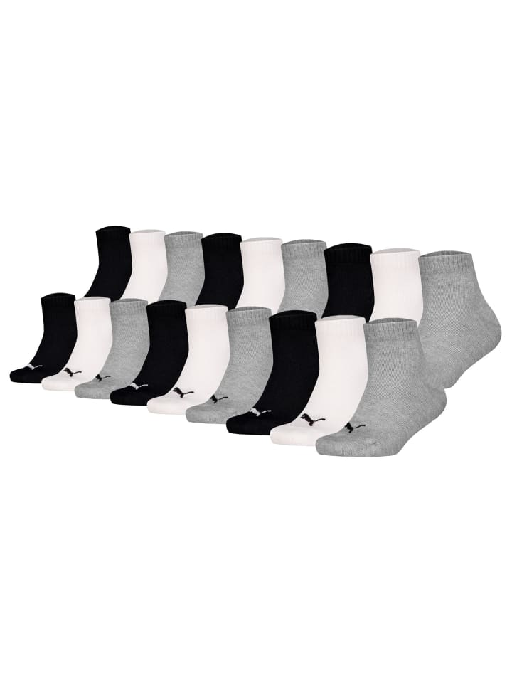 Socken 18er Pack in Schwarz/Weiß/Grau