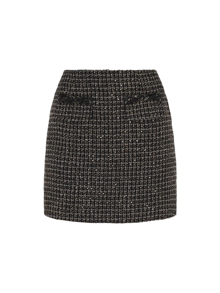 Women Skirt in black gold