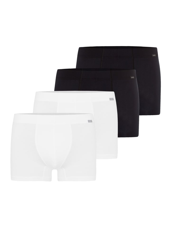 Retro Short / Pant Cotton Essentials in Schwarz / weiß