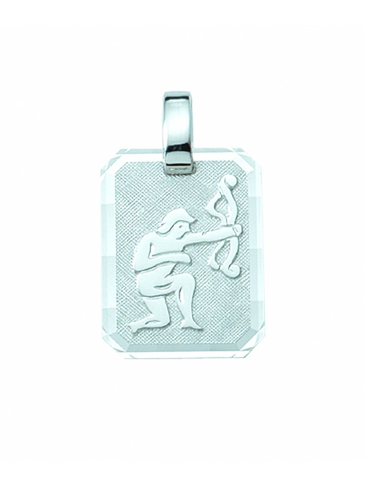 Damen & Herren 925 Silber Sternzeichen Anhänger Schütze in silber