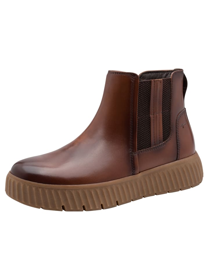 WIDE FIT Chelsea Boot in COGNAC NAPPA