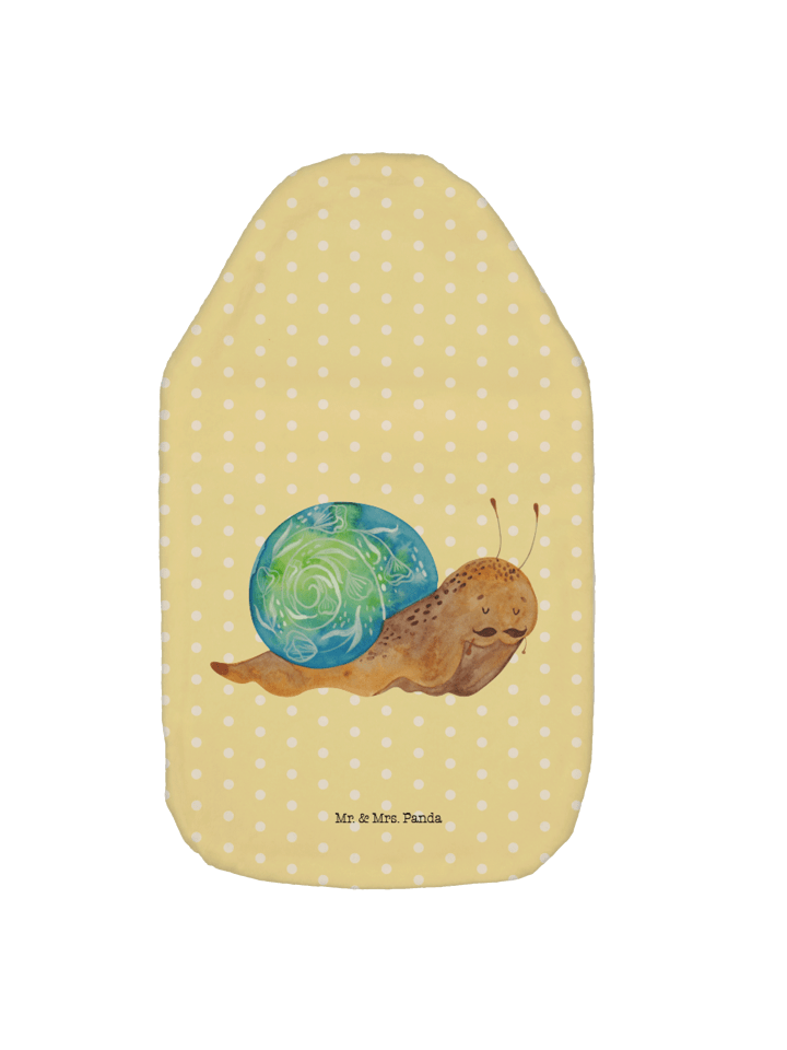 Wärmflasche Schnecke Sir ohne Spruch in Gelb Pastell