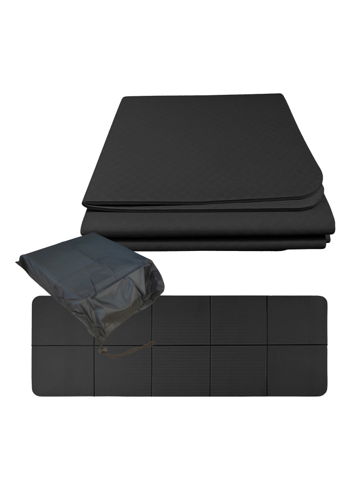 Yogamatte in Schwarz - (B)61 x (H)0,6 x (T)183 cm