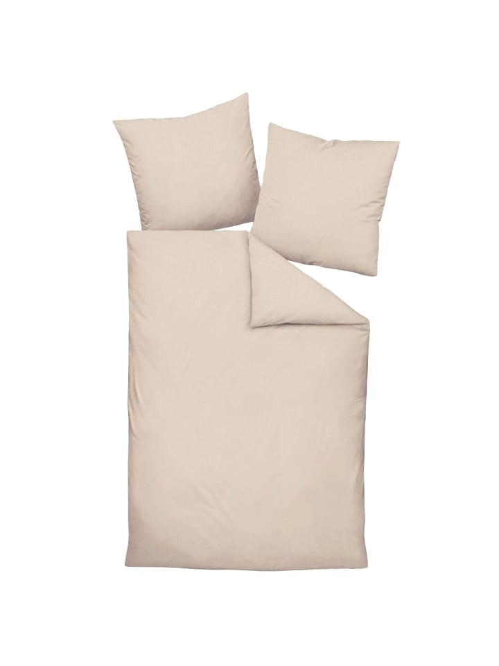 Bettwäsche 1er Pack in Beige
