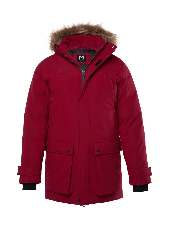 Parka in burgunderrot