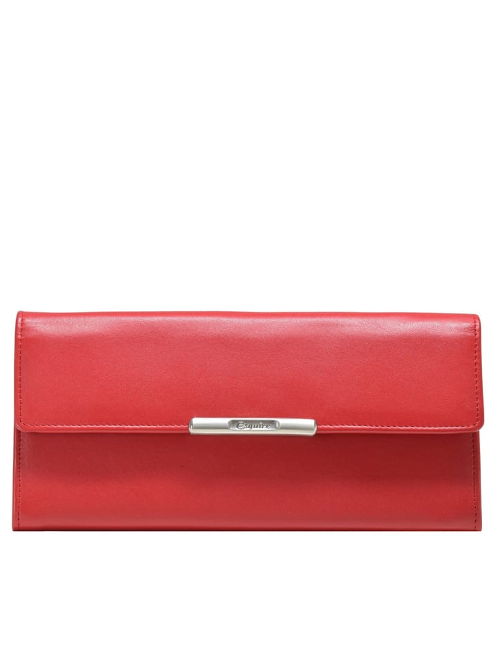 Helena Geldbörse Leder 18 cm rot