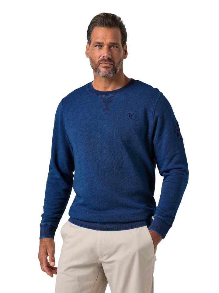 Sweatshirt in blue denim