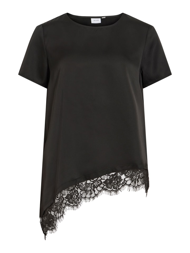 Oberteil mit kurzen Ärmeln in Black1