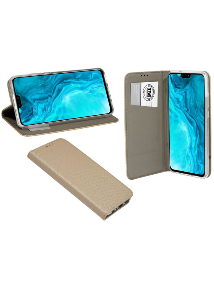 Buch Tasche "Smart" kompatibel mit HONOR MAGIC 4 PRO Gold in Transparent