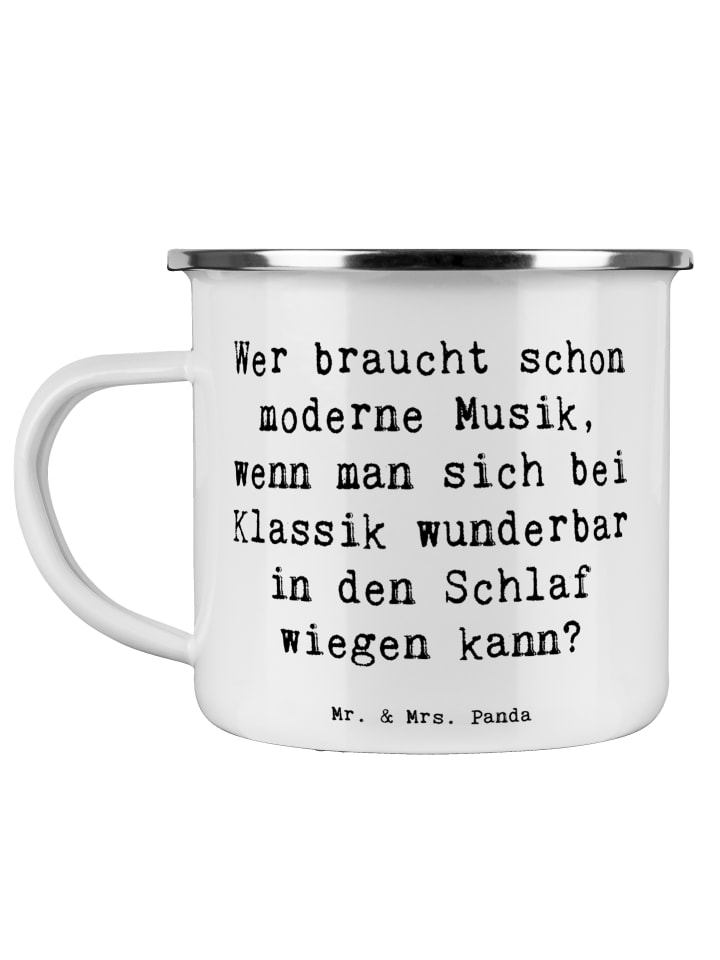 Becher Spruch Klassik zum Träumen mit Spruch in Weiß
