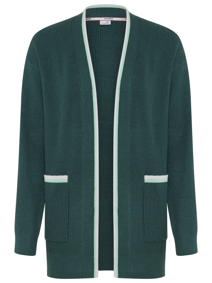 Strickjacke in petrol