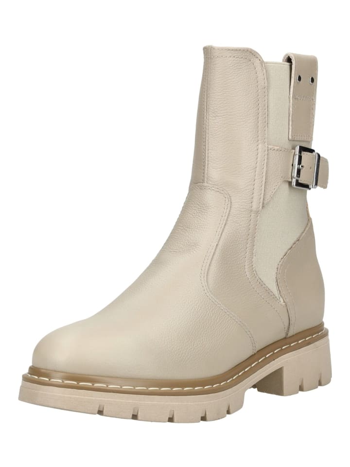 Stiefelette Beige
