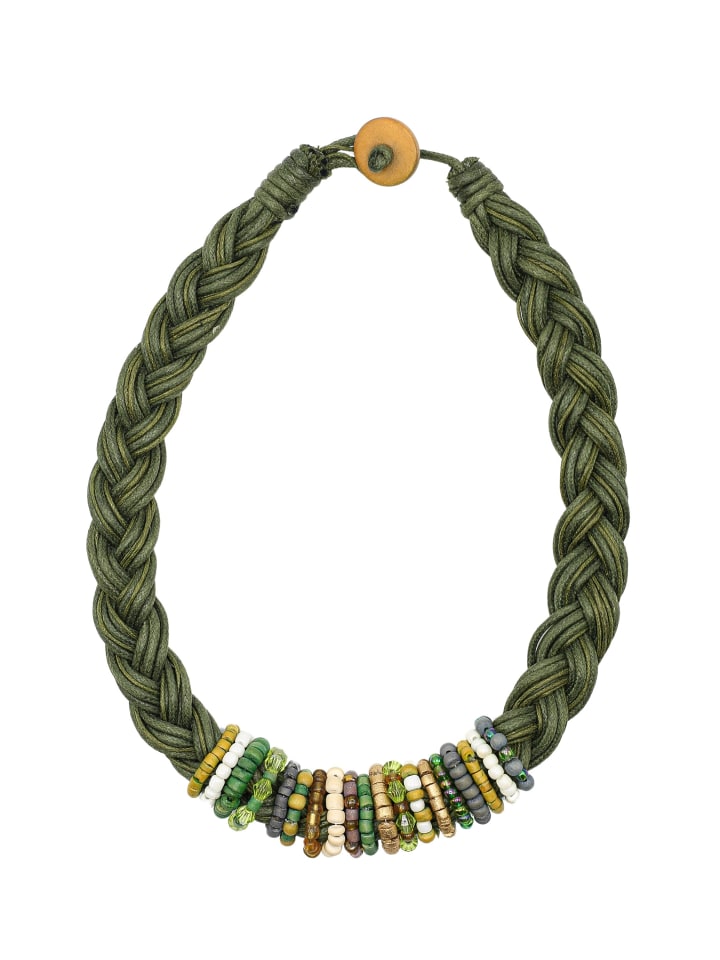 Kurze Kette " Alexa " in khaki