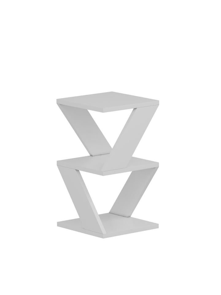 Beistelltisch ALBENI in Weiß - (W)30 x (H)50 x (L)30 cm