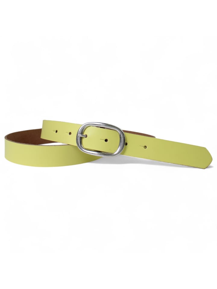 Ledergürtel in Lemon